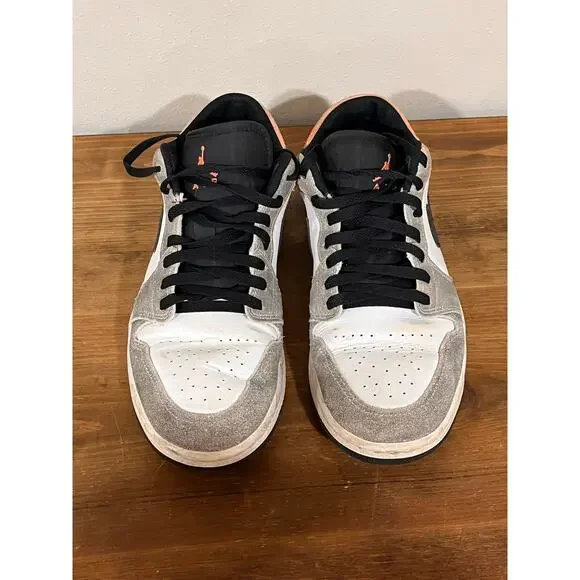 Air Jordan 1 Low SE Flight Club Men’s Size 9 Black Grey Suede Athletic Sneakers - Picture 7 of 11